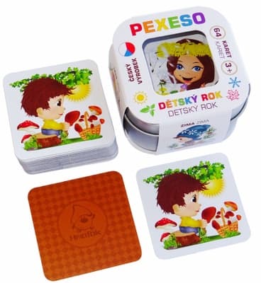 Teddies Voděodolné Pexeso - Dětský rok