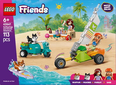 LEGO® Dobrodružství se surfujícími psy a skútrem