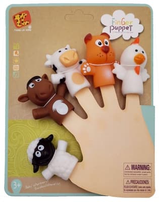 Teddies Maňásek prstový, zvířátko domácí farm
