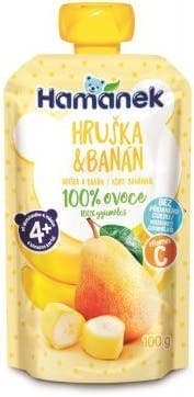 Hamánek 100% ovoce Hruška, banán