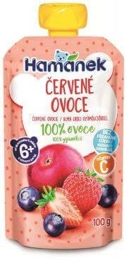 Hamánek 100% ovoce Červené ovoce