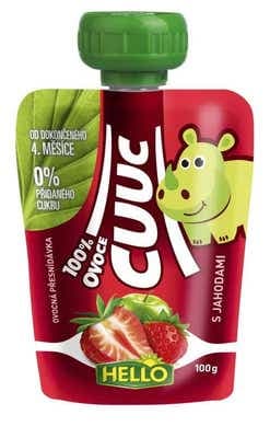 Hello Cuuc 100% ovocná kapsička s jahodami