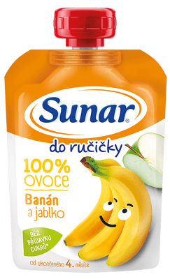 Sunar Do ručičky ovocná kapsička banán 4m+ 100.0 g