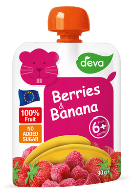 Deva Kapsička jahoda, malina a banán