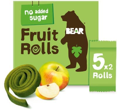 Bear Fruit Rolls ovocné plátky Jablko 5x20g