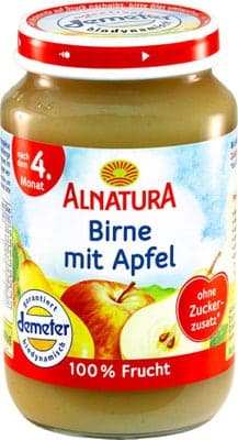 ALNATURA BIO Dětská výživa Hruška a jablko