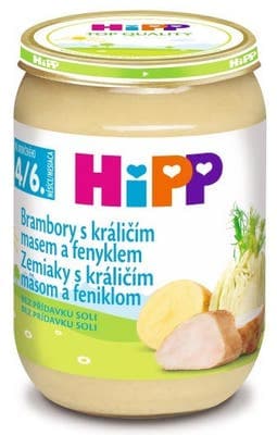 HiPP brambory s králičím masem a fenyklem