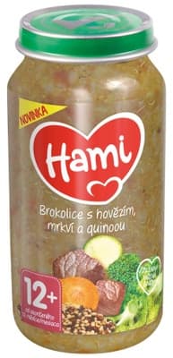 Hami Maso-zeleninový příkrm Brokolice s hovězím, mrkví a quinoou