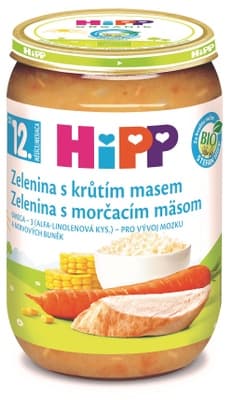 HiPP BIO zelenina s krůtím masem