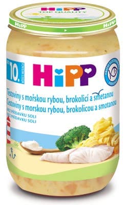 HiPP Těstoviny s mořskou rybou, brokolicí a smetanou