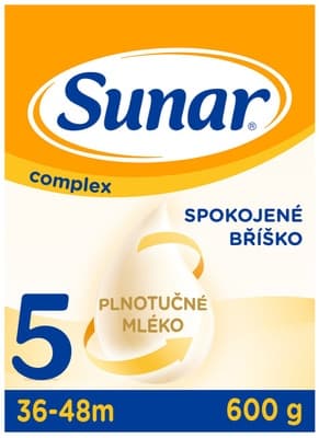 Sunar Complex 5, dětské mléko od uk. 36. měsíce 600.0 g