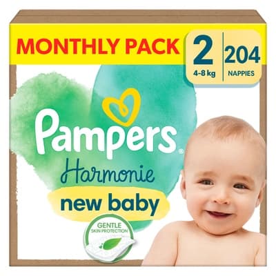 Pampers Harmonie vel. 2 (4-8 kg) 204.0 ks