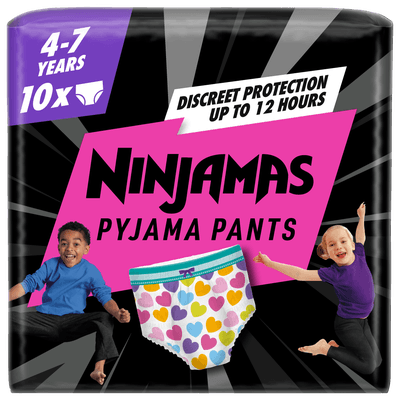 Pampers Ninjamas Pyjama Pants Heart vel. 7 (17-30 kg) 10.0 ks