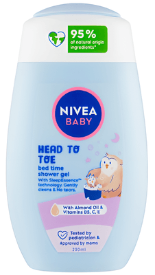 Nivea baby Bed Time sprchový gel pro celé tělo a vlásky
