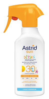 Astrid  SUN Dětské mléko na opalování sprej SPF 30