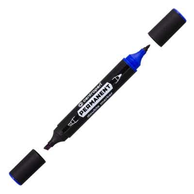 Centropen Double marker permanent, modrý