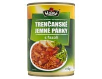 Hamé Trenčanské jemné párky s fazolí hotové jídlo 4 x 410 g