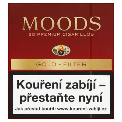 Moods Doutníky Gold Filter 20s