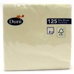 Duni Ubrousky 2-vrstvé, 33cm, champagne