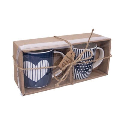 ORION Hrnek porcelánový Just Love Srdce 2x390ml