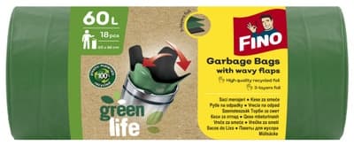 Fino Green Life recyklované zavazovací pytle na odpad 60l