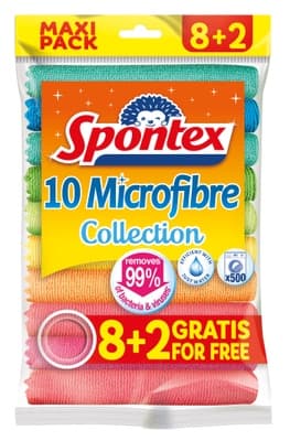 Spontex Utěrka z mikrovlákna 8+2 gratis