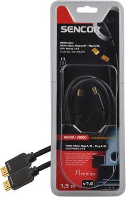 Sencor HDMI kabel M-M 1,5m v1.4 P SAV 166-015