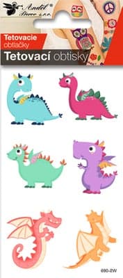 Anděl Přerov Tetovací obtisky - Barevní dinosauři