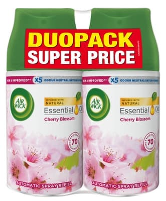 Air Wick Freshmatic Max Náplň do osvěžovače vzduchu magnólie a kvetoucí třešeň 2x250ml