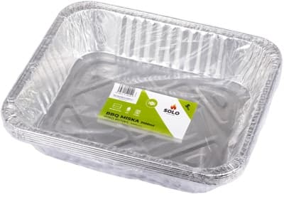SOLO Obdélníková BBQ miska 31,8x26,2x6,3 cm, 3,1 l  5ks