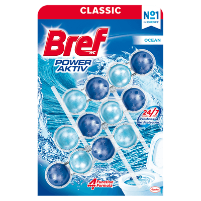 Bref Power Aktiv Ocean tuhý WC blok 3x50g