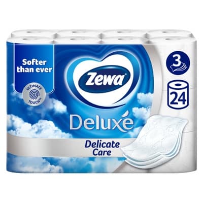 Zewa Deluxe Delicate Care toaletní papír 3vrstvý, 24 rolí