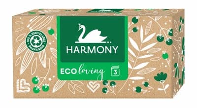 Harmony Papírové kapesníky ECO Loving 3 vrstvé