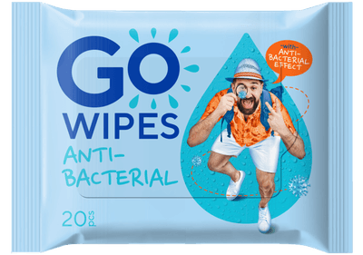 GoWipes Osvěžující vlhčené ubrousky s antibakteriálním účinkem a D-panthenolem