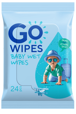 GoWipes Dětské vlhčené ubrousky pro atopickou a citlivou pokožku, bez vůně