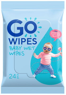 GoWipes Dětské vlhčené ubrousky pro novorozence 24.0 ks