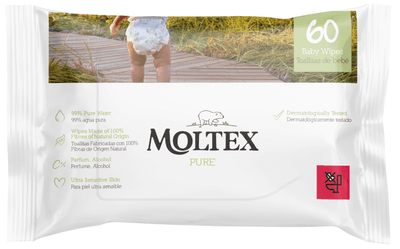 Moltex Pure  EKO Vlhčené ubrousky na bázi vody