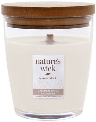 Wood Wick Cashmere Wool Vonná svíčka ve skle střední