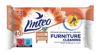 Linteo Vlhčené ubrousky na nábytek