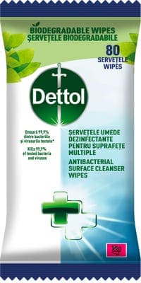 Dettol Antibakteriální ubrousky na povrchy