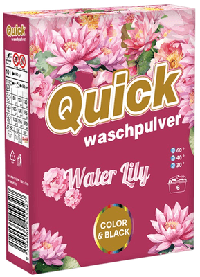Quick Prací prášek Color & black, Water Lily, 450 g