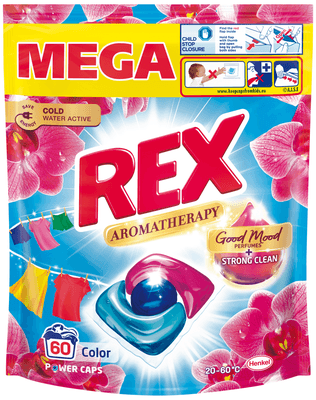 Rex Prací kapsle Aromatherapy Orchid Color, 720 g