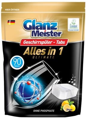 Glanz Meister Tablety do myčky Ultimate Alles