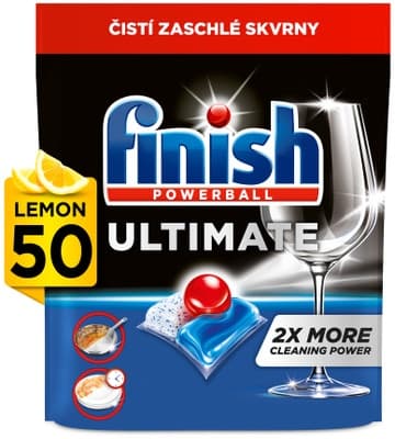 Finish Powerball Ultimate All in 1 kapsle do myčky nádobí Lemon Sparkle