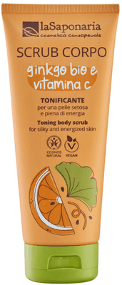 laSaponaria Tělový peeling s BIO ginkgo bilobou a vitaminem C