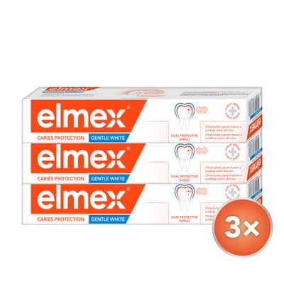 Elmex Zubní pasta Caries Protection Gentle White Tripack 3x75 ml