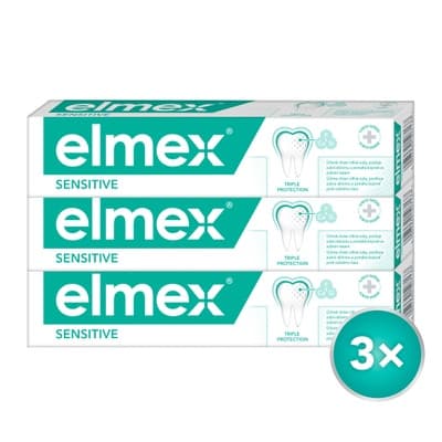 Elmex Zubní pasta Sensitive Tirpack 3x75 ml