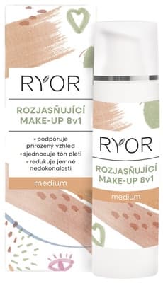Ryor Rozjasňující make-up 8v1, medium 30.0 ml