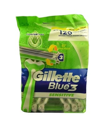 Gillette Blue3 Sensitive pohotová holítka 12.0 ks