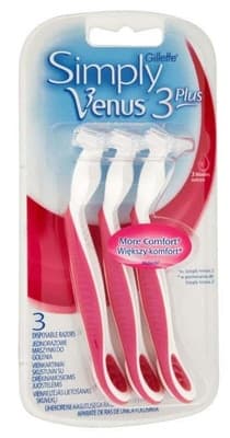 Gillette Simply Venus 3 plus dámské pohotové holítko s lubrikačním páskem